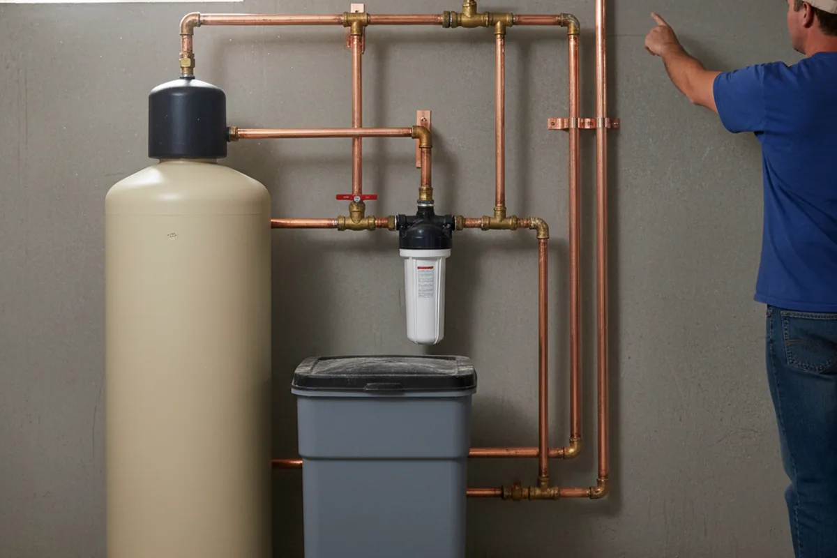 Whole-house water treatment system installed in North English